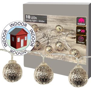 Lichterkette 10 LED Oriental Ball 1.5m warmweiß