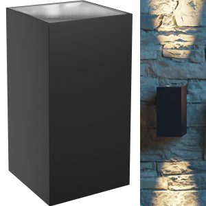 Wandleuchte TORRE 18W LED 230V eckig schwarz