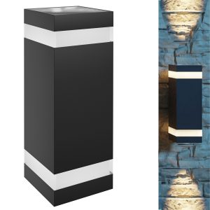 Wandleuchte TORRE-RING 18W LED 230V eckig schwarz