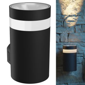 Wandleuchte TORRE-RING 9W LED 230V rund schwarz