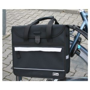 Fahrradtasche Shopper 17L. schwarz