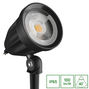 LED Gartenleuchte Flori 6W 230V IP65. neutralweiß schwenkbar schwarz