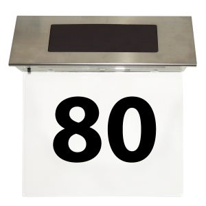 Solar Hausnummernleuchte mit LED 16.5x12cm