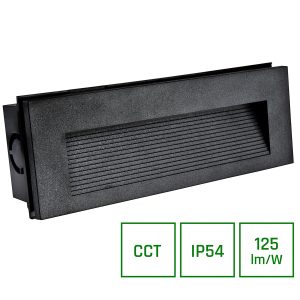 LED Einbau-Wandlampe ENCANTA 6W CCT schwarz