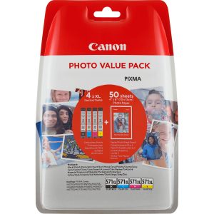 Original Canon Photo Value Pack Nr. 571XL. CLI-571 XL