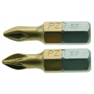 Pozidriv PZ1 Kreuzschlitz Bits. 2 Stück Bit Schraubeinsätze Länge 25mm