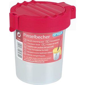 Pinselbecher. rot