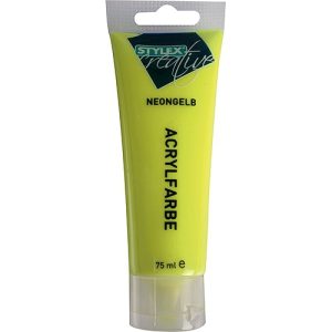 Acrylfarbe. 75 ml. neongelb