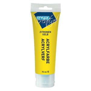Acrylfarbe. 75 ml. zitronengelb