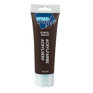 Acrylfarbe. 75 ml. dunkelbraun