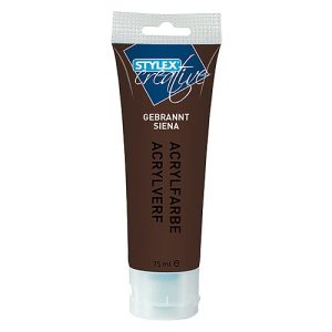 Acrylfarbe. 75 ml. gebrannte Siena