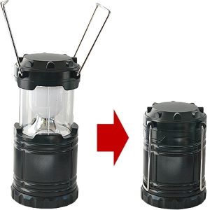Camping- / Hänge-Lampe. helles LED Rundum-Licht. kompakt zusammen schiebbar