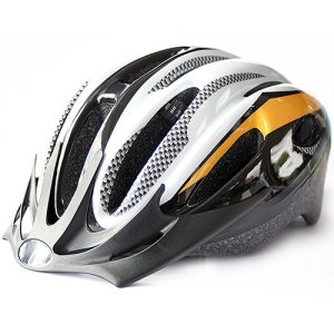 Fahrradhelm. Größe M. schwarz / weiß / gelb