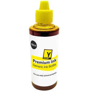 Premium Nachfülltinte für HP Drucker 100ml Yellow