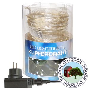 Lichterkette 360 LED Kupferdraht 37.8m kaltweiß