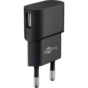 USB Lade-Adapter 230V 5W schwarz