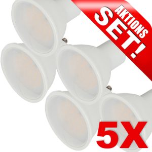 LED Strahler GU10. 7W. 500lm. warmweiß. 5 Stück LED Strahler GU10. 7W. 500lm. warmweiß. 5 Stück