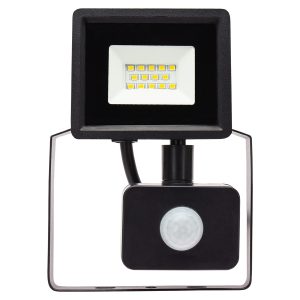 LED-Fluter 10W 1000lm Neutralweiß mit Bewegungsmelder. IP44