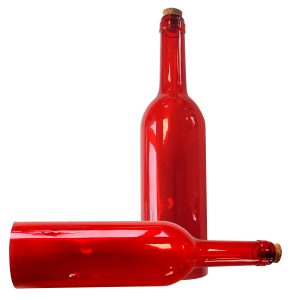 LED Flasche „Sternenglanz“. 5 LED. rot