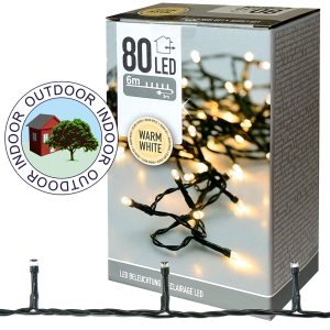 Lichterkette 80 LED 9m warmweiß