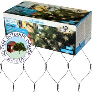 Lichterkette 160 LED Lichternetz 2m warmweiß