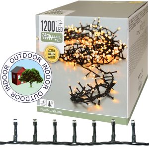 Lichterkette 1200 LED 27m warmweiß 8 Modi