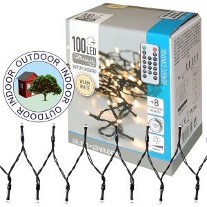 Lichterkette 100 LED 7.5m warmweiß Fernbedienung