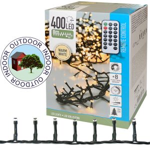 Lichterkette 400 LED 8m warmweiß Fernbedienung