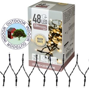Lichterkette 48 LED 3.5m warmweiß 8 Modi +Timer