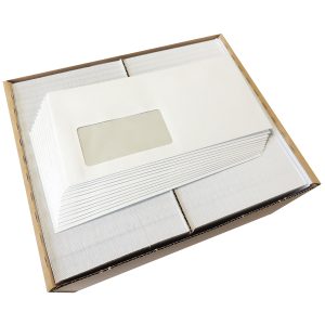 500 Stück Briefumschläge Premium. DIN lang mit Fenster