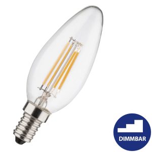 LED Kerze E14. 4W. 440lm warmweiß step-dimmbar