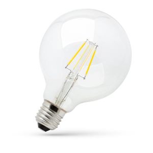 LED-Globe E27. 8W Filament G125. neutralweiß