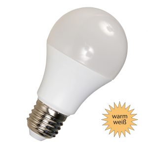 LED Birne E27. 9W. 850lm warmweiß