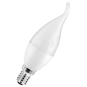 LED Kerze E14. 5W. 400lm warmweiß windstoß