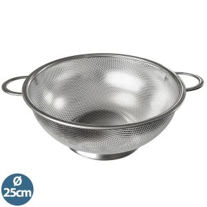 Edelstahl Abtropfsieb 25cm stabiler Fuß