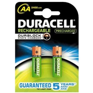 2x Duracell Recharge Ultra AA-Akku. 2500mAh. ready to use