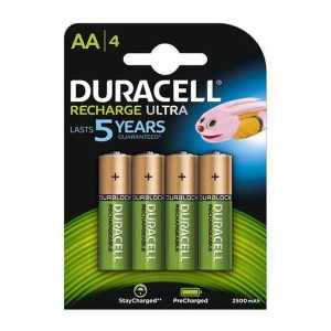 4x Duracell Recharge Ultra AA-Akku. 2500mAh. ready to use