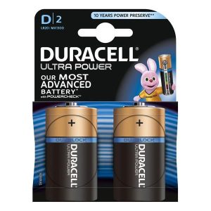 Duracell Ultra Power 1.5V 2 Batterien Mono (D)
