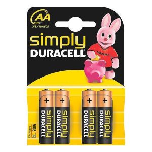 Duracell Simply LR6/AA (Mignon) 4 Batterien 1.5V