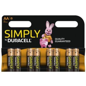 Duracell Simply LR6/AA (Mignon) 8 Batterien 1.5V