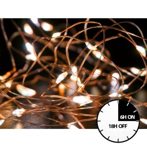 LED Lichterkette 30 Mikro-LED Timerfunktion 305cm