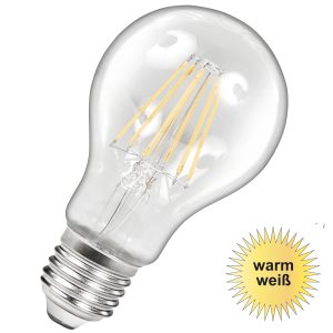 LED Birne E27. 6W 700lm warmweiß Filament