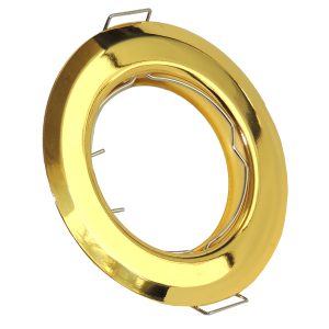 Einbaurahmen. rund 82mm Durchmesser. goldfarben