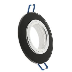 Einbaurahmen Glas 5mm. kristall-schwarz