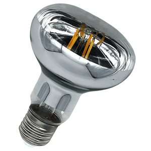 LED Strahler E27. 8W. 800lm warmweiß R80 Filament