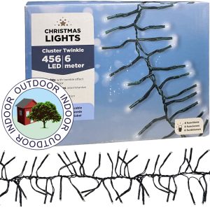 Lichterkette 456 kaltweiße LED 9m 8 Funktionen
