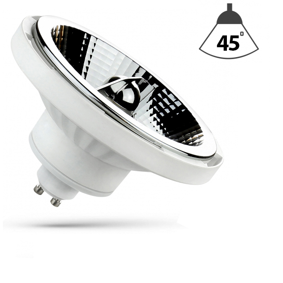 LED AR111 Spot-Strahler GU10 Sockel 12W kaltweiß. Weiß