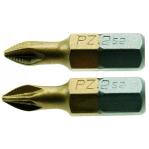Pozidriv PZ2 Kreuzschlitz Bits. 2 Stück Bit Schraubeinsätze Länge 25mm