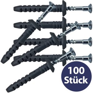 100er-Set Schlagdübel Nageldübel 6x40mm