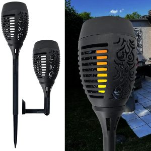 Solar Laterne „Fackel“ mit flackerndem LED-Licht